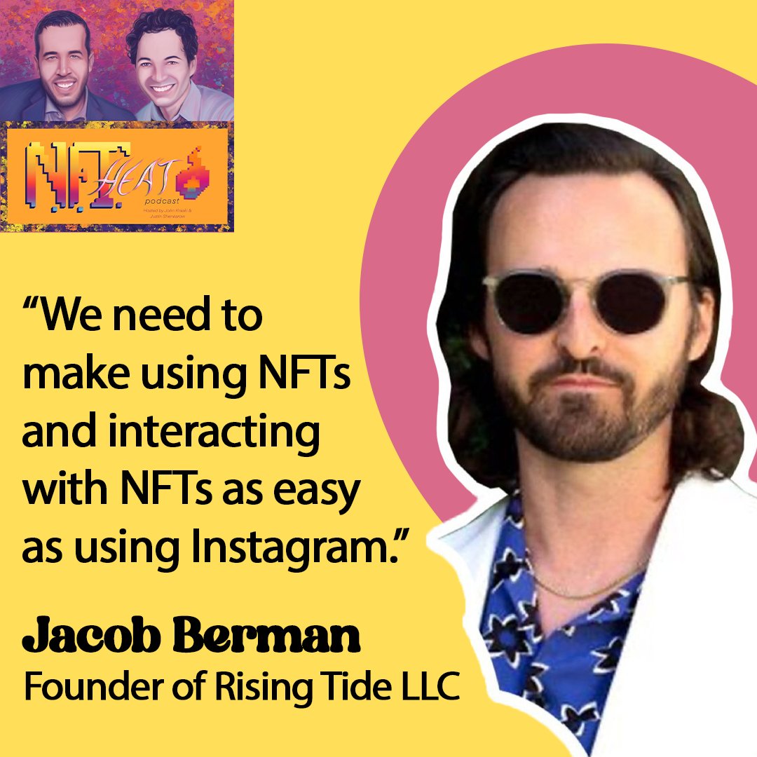 Would you be more likely to invest in #NFTs if they were more 'user friendly'?
 
Listen to new weekly episodes of the NFT Heat #podcast right here: buzzsprout.com/1859738
 
#NFTCommunity #podcasts