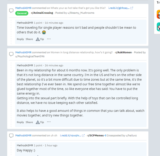 Just joined Reddit... got shadowbanned for wanting to participate in different subreddits? Sent an appeal<a href="/tag/nsfw"class="tags"><span>#nsfw</span></a><a href="/tag/asmr"class="tags"><span>#asmr</span></a><a href="/tag/f4m"class="tags"><span>#f4m</span></a>
