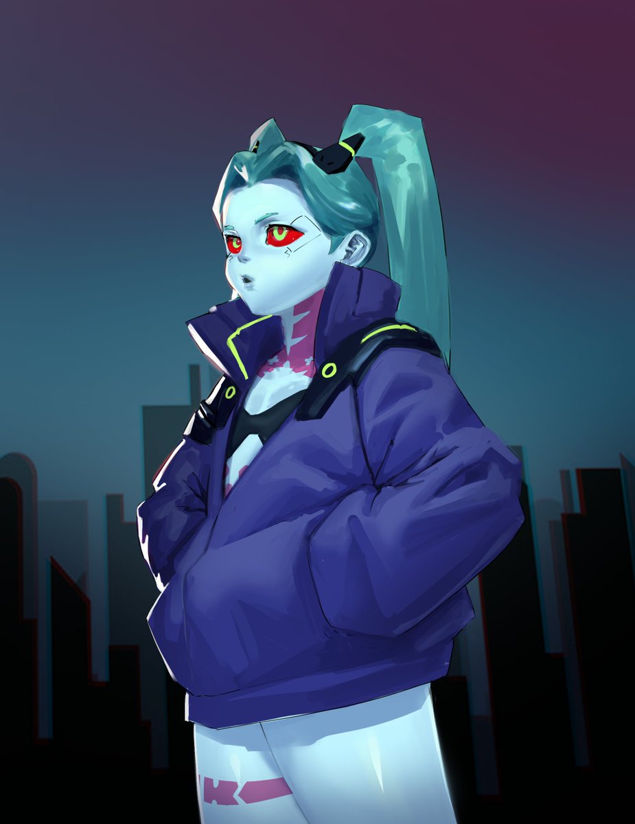 sunpunch_'s tweet photo. Soft Render #Edgerunners https://t.co/5UpD0TLFSN