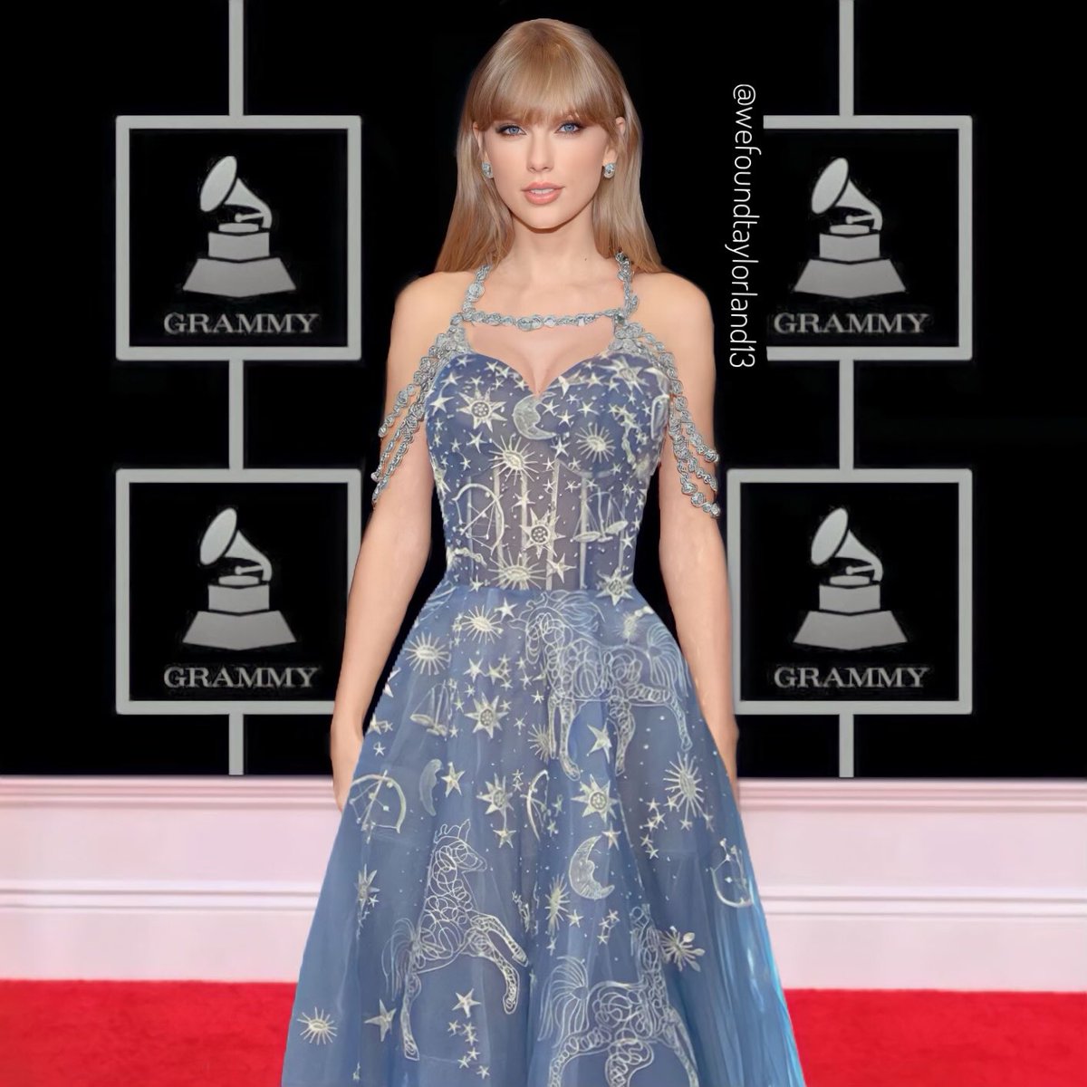 Wefoundtaylor13's tweet photo. @behindthemall13 Taylor Swift at the Grammys (dream version) https://t.co/Mx0wuuk2Hl