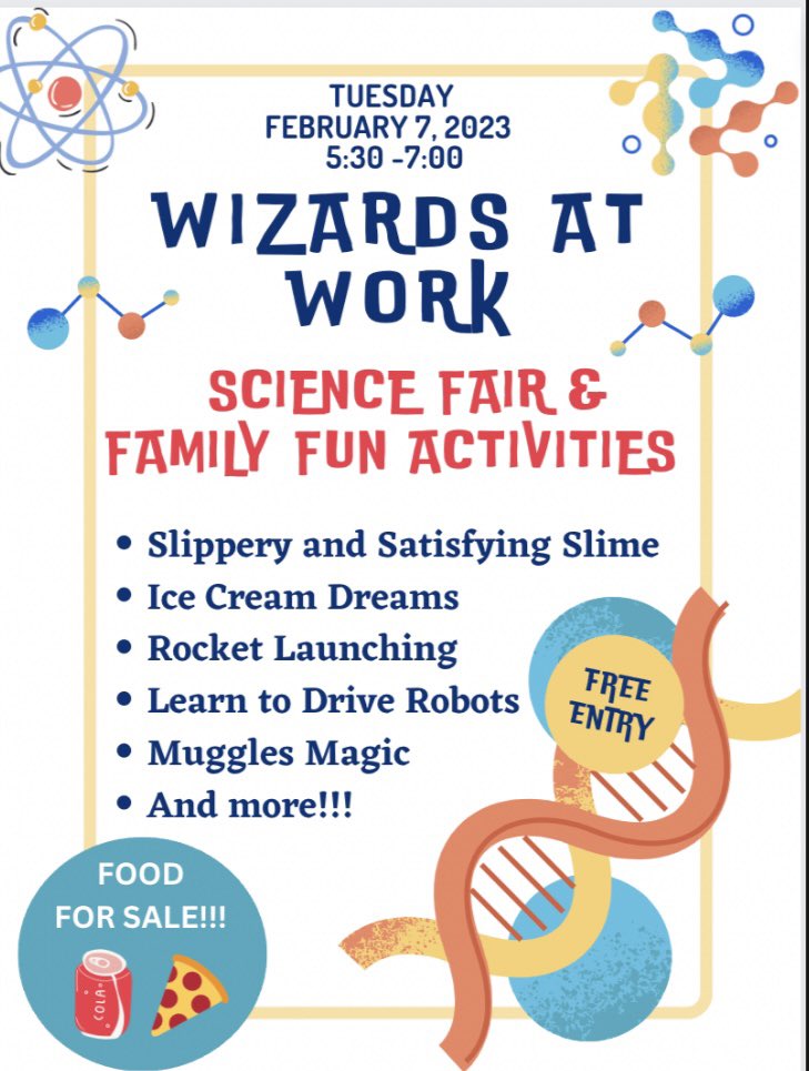 Join our super science teachers on Tuesday for a night of fun! ⚗️🧬
#parksideproud