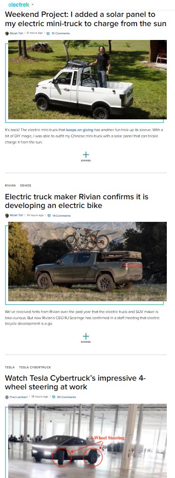 JasonMarksEV's tweet photo. Gotta love that @ElectrekCo's top 3 stories are all #ev trucks https://t.co/Qm9PXlP3Jq