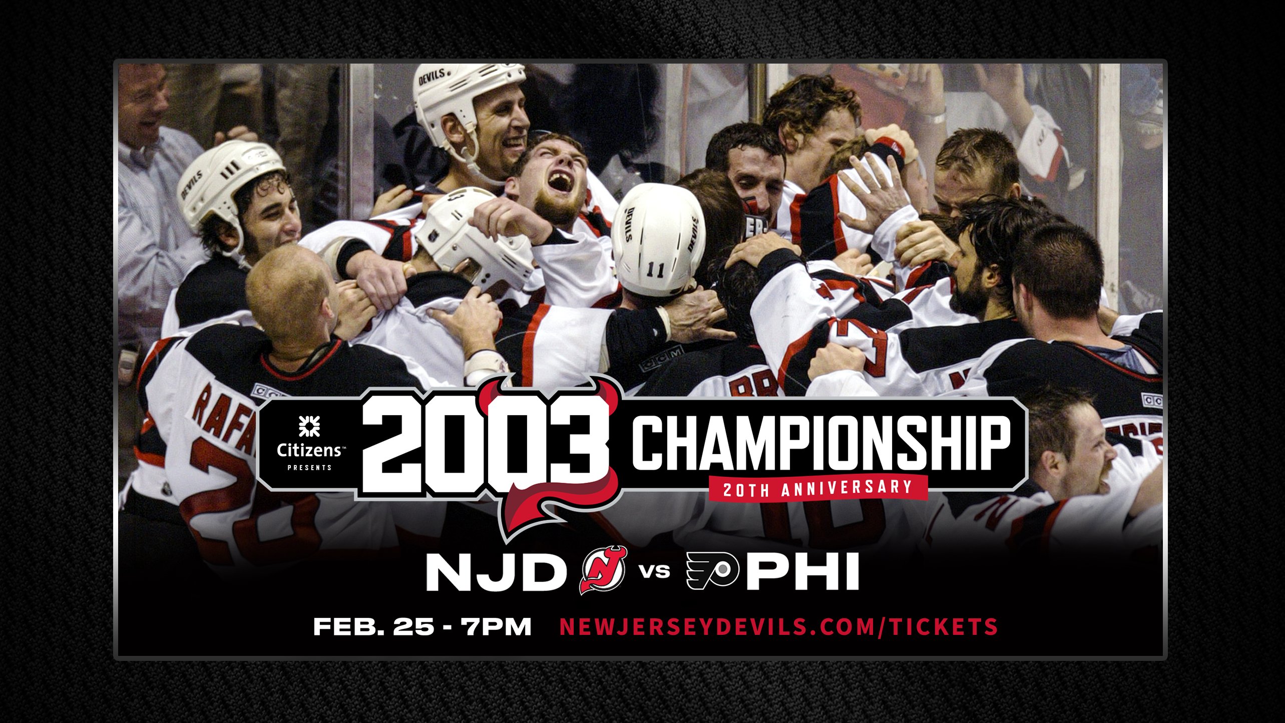 New Jersey Devils Celebrate 2003 Championship Team