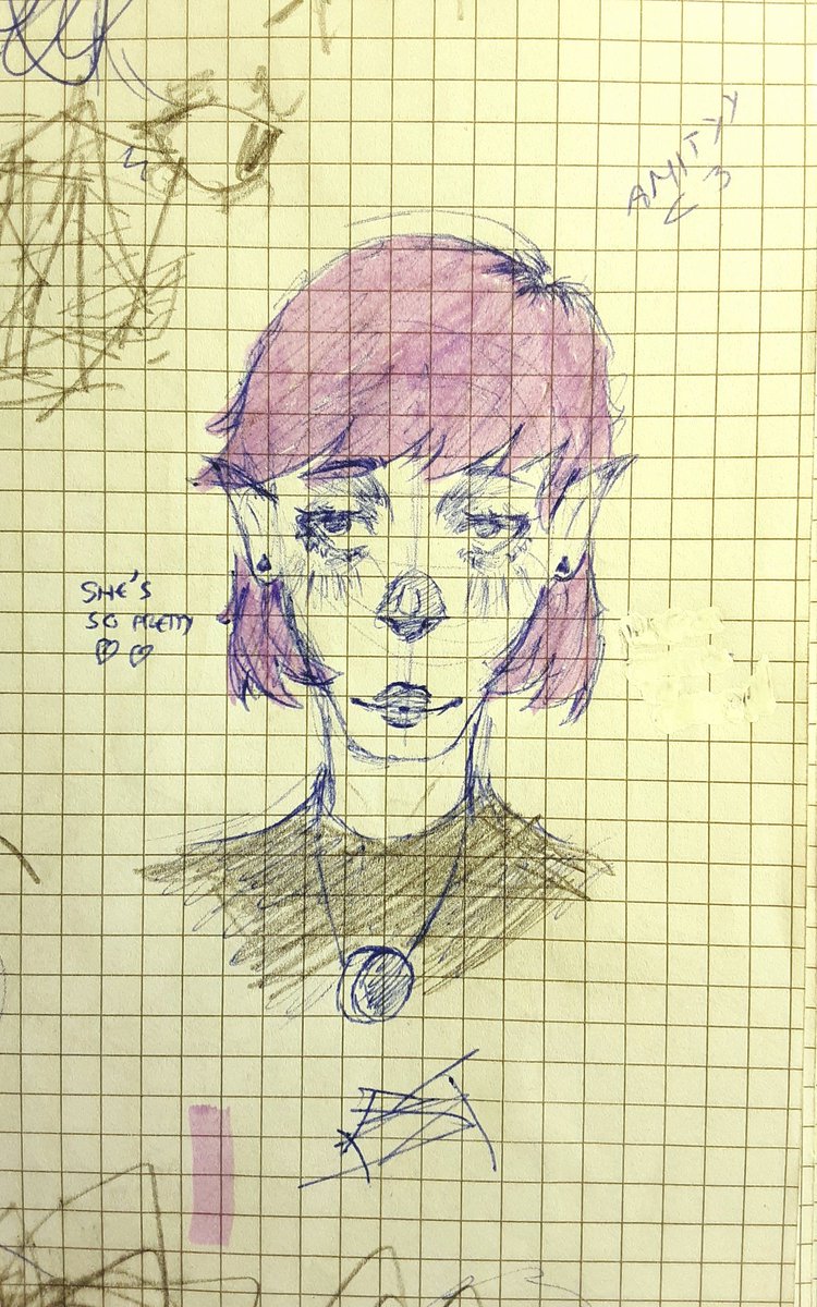 hunterskiddo's tweet photo. Amity sketch I did on my notebook #Amityblight #amity #TOH https://t.co/mSea5k0piB