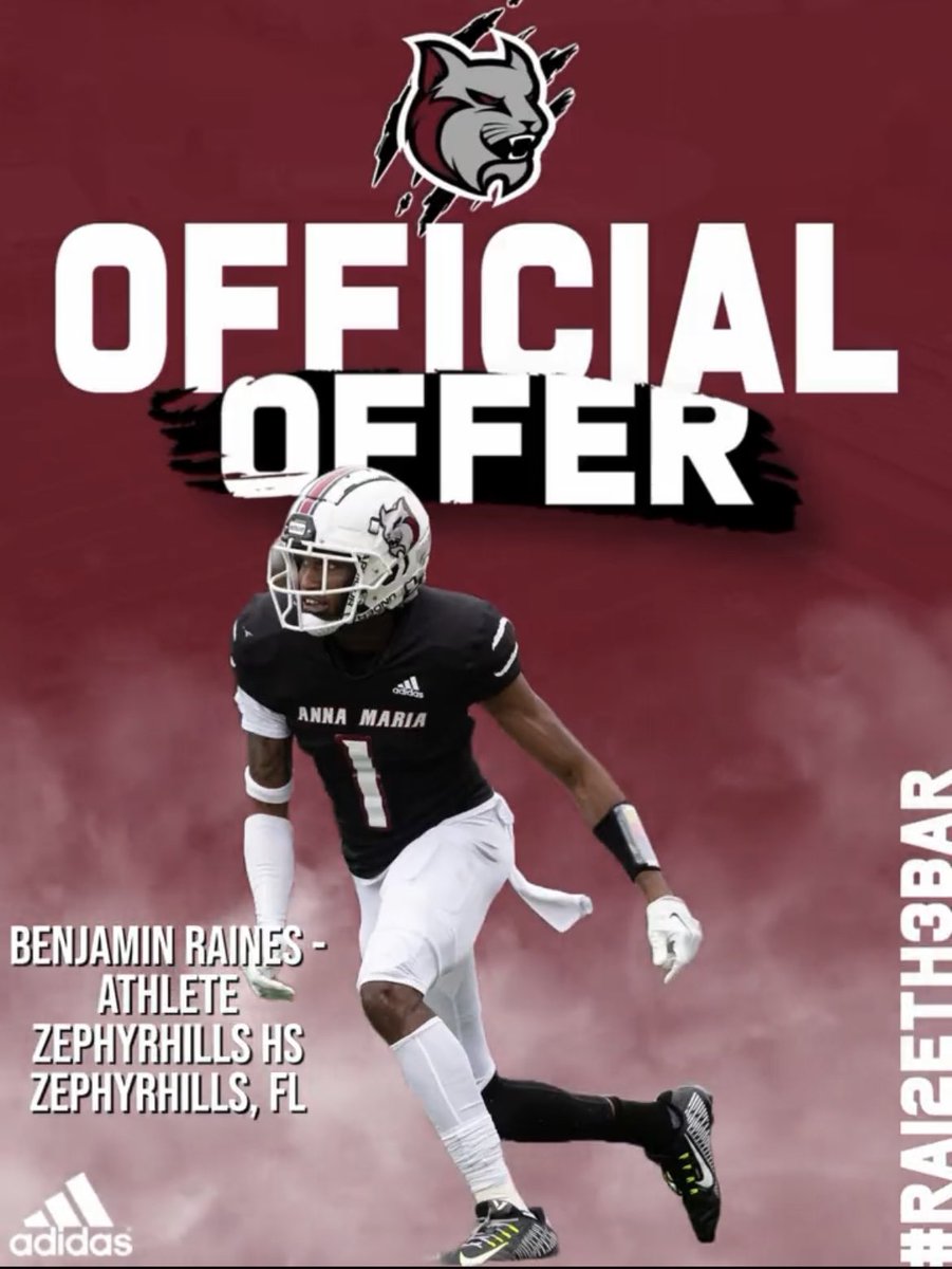 Blessed to receive a offer to Anna Maria <a href="/AMCAT_Football/">AMCAT Football</a> ❤️🖤