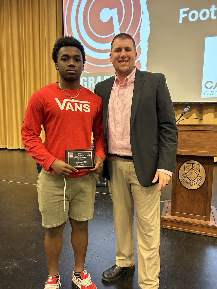 CJ “3” Gray (@cjgray03_) on Twitter photo Proud to be named All- Gradick offense award for RunningBack ! <a href="/GradickSports/">Gradick Sports</a> <a href="/work2wynn/">D. Wynn, MBA, MAT.</a> <a href="/DevinLord5/">Devin Lord</a> <a href="/Coach_Dyer15/">Rick Dyer</a> <a href="/CNix86/">Coach Nix</a> <a href="/temple_tigers/">Temple Tigers Football</a> Proud to be named All- Gradick offense award for RunningBack ! <a href="/GradickSports/">Gradick Sports</a> <a href="/work2wynn/">D. Wynn, MBA, MAT.</a> <a href="/DevinLord5/">Devin Lord</a> <a href="/Coach_Dyer15/">Rick Dyer</a> <a href="/CNix86/">Coach Nix</a> <a href="/temple_tigers/">Temple Tigers Football</a>