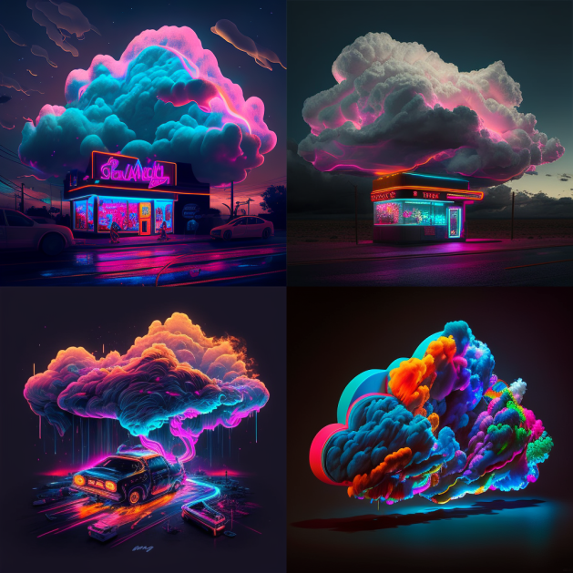 mycloudmatrix's tweet image. Some AI generated images for the term Cloud Matrix. Quite happy with the results.