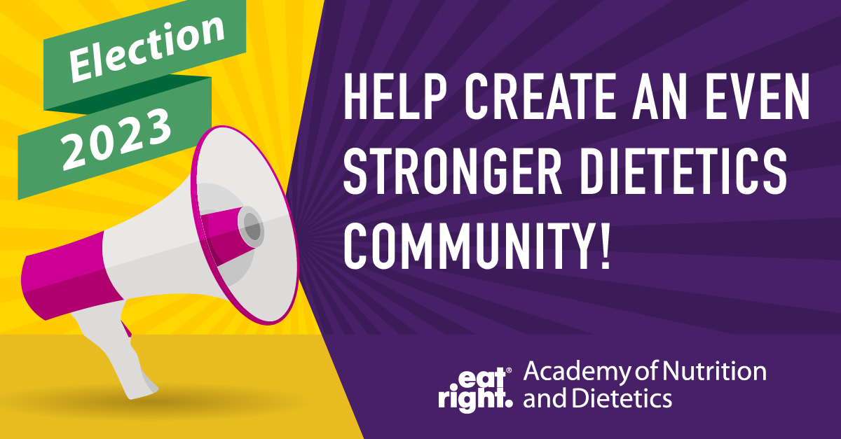 We can't stress this enough: Your vote in the Academy's national election is your voice! Your chance to impact the future of the profession. Your opportunity to play an active role in the organization.

Vote today: sm.eatright.org/election 🗳️

#eatrightPRO #RDN #NDTR #futureRDN