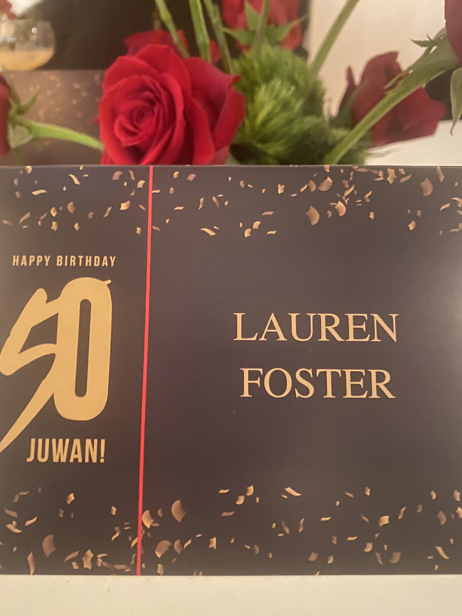 INVITE 2 JUWAN HOWARD 50TH BIRTHDAY DINNER Happy Birthday NOOKIE 