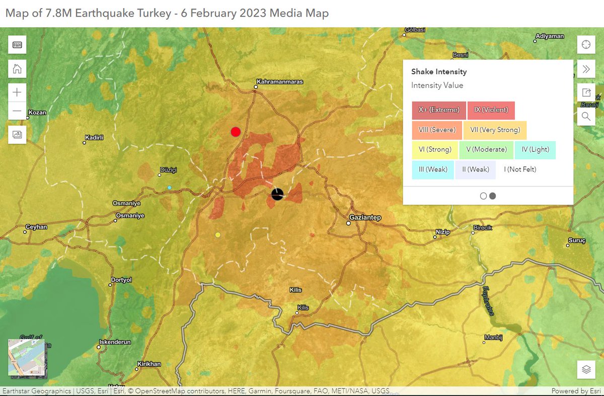 Temmuz AKA Dumuzid on Twitter "RT pjdohertygis Interactive ShakeMap