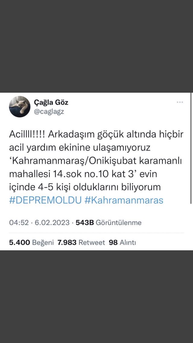 Kahramanmaraş acil 112 ye ulaşamayanlar