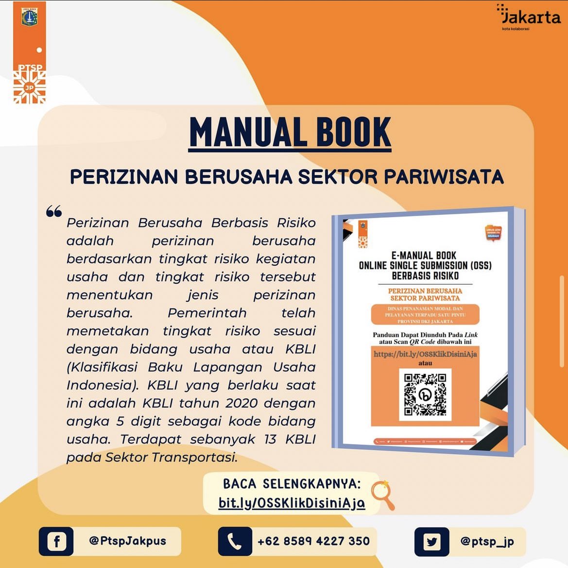 ptsp_jp's tweet photo. Yuk lihat Buku Panduan Perizinan Berusaha Sektor Pariwisata dengan mengakses link berikut ini: https://t.co/ICTqPUL4t8 https://t.co/9AftU9UHct