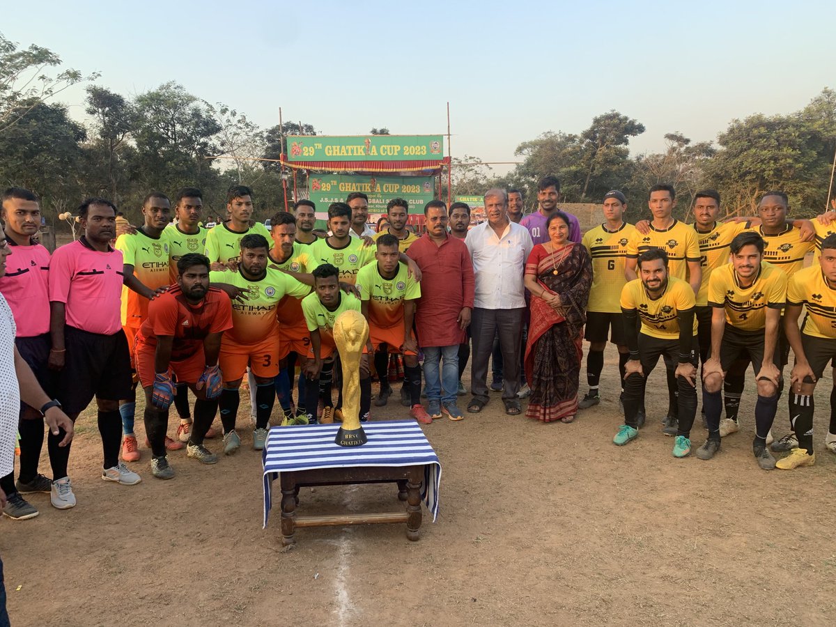Attended as chief guest in Ghatikia cup football tournament ⁦@CMO_Odisha⁩ ⁦@Naveen_Odisha⁩ ⁦@MoSarkar5T⁩