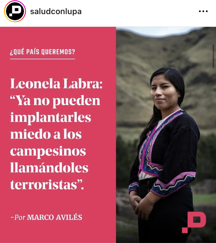 MarcoAvilesH's tweet photo. Leonela Labra, presidenta de la Federación Universitaria del Cusco, joven quechua de Espinar, y una de las figuras jóvenes en estas protestas, en tres frases. /1

La entrevista completa: https://t.co/ONdnEjF6FG https://t.co/qEUX3akO5f