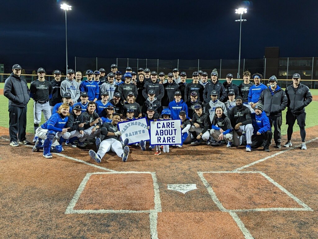 MarymountBASE's tweet photo. So honored we have this guy as huge part of our team. February is rare disease month and we support everyone who is fighting a tough battle @GoTeamIMPACT https://t.co/QeNVXgYVeu