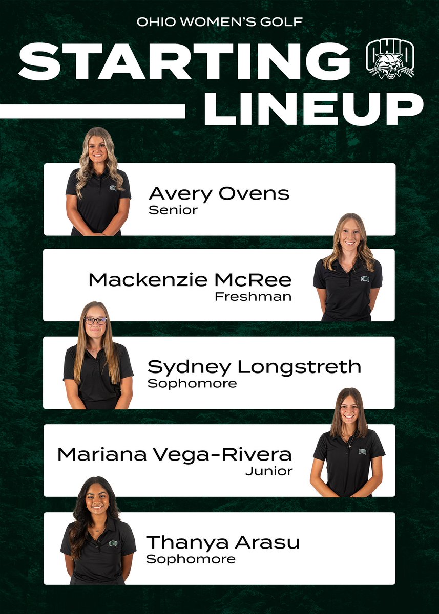 ohiowgolf's tweet image. The first match of 2023 is here!! Here's our starting lineup for today's round ⬇️

🆚 Falcon Florida Classic
📍Lakewood Ranch, FL
⛳️ 8:00 a.m. ET
📊 Live results // bit.ly/3Yviz0R

#OUohyeah