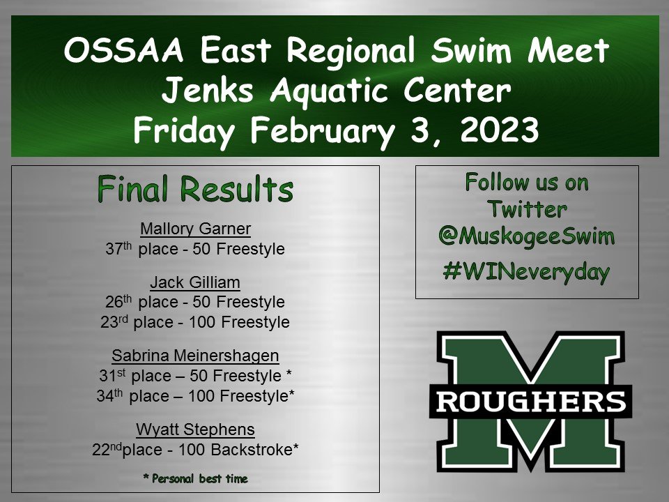 MuskogeeSwim's tweet image. If it doesn't CHALLENGE you, it doesn't CHANGE you! @muskogeea #WINeveryday