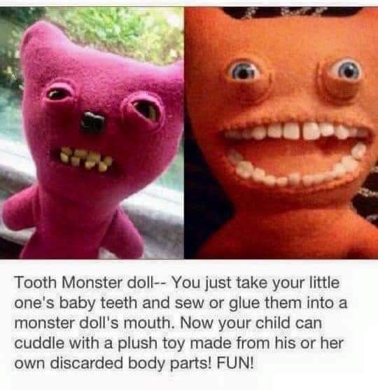DentistryTfi's tweet photo. #toothmonsterdoll #monsterdoll #monster #doll 
#babyteeth #mouth #yourchild #cuddle #plushtoy #bodyparts #fun https://t.co/ia7FhKpb7G