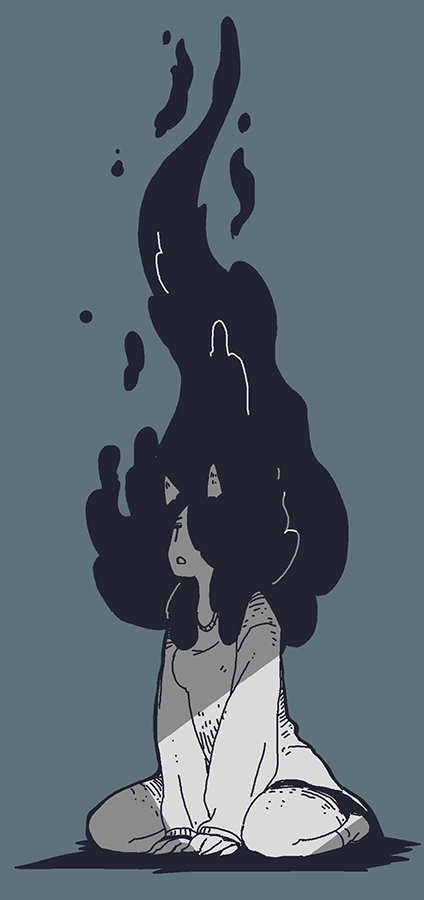 「あさらくがき 」|大鳥のイラスト