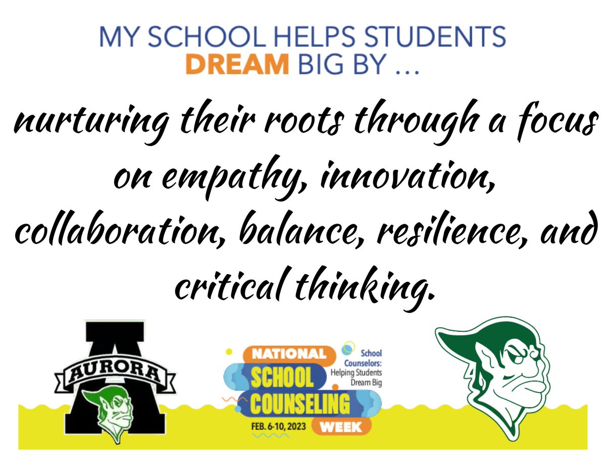 It's National School Counseling Week Day 4!  @ascatweets @OSCA_tweets @AHS_MH @AHS_SeanBaker @drpmilcetich @greenmensteward @hmscounseling22 @lindsambrosia #NSCW2023