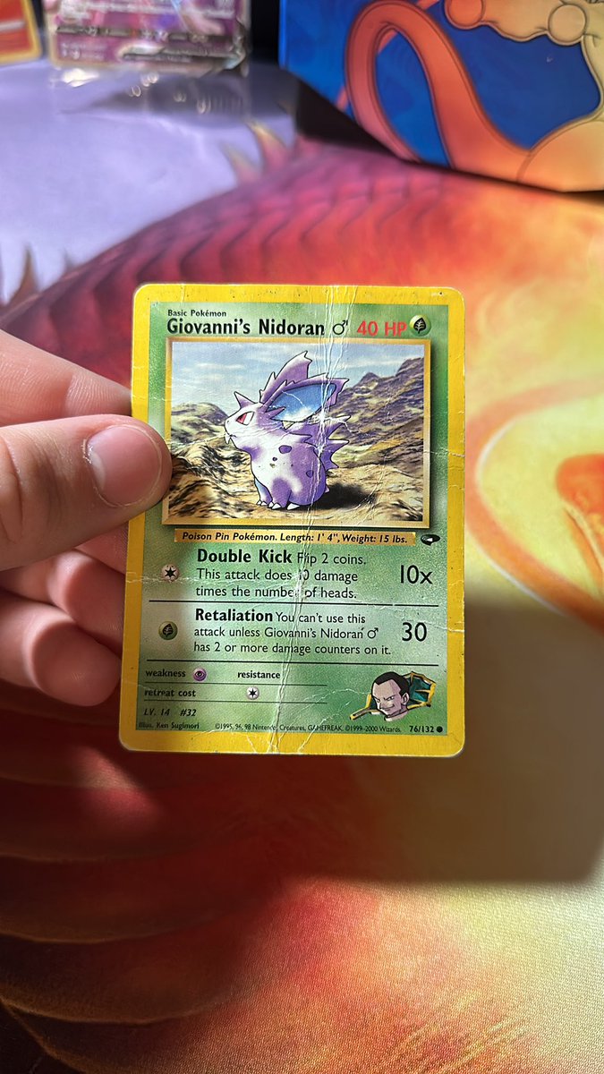 chimcharvibes's tweet photo. i hope giovanni wasn’t too fond of Nidoran 😬

#poke #pokemon #pokemontcg #vintagecards #oldcard #ptcg https://t.co/iywxucBOZO