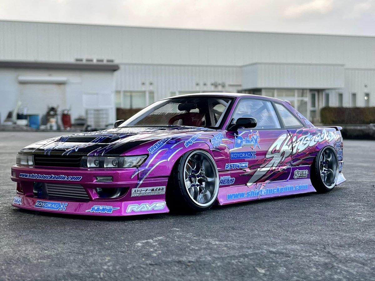 shirtstuckedin's tweet photo. 1/10でSHIRTSTUCKEDIN3037シルビア作りました
S13シルビアモデルbyNoriさん
SHIRTSTUCKEDIN1/10のRCステッカーキット今月から売ります、メチャクチャ楽しみです x https://t.co/HrdqvMyOqg