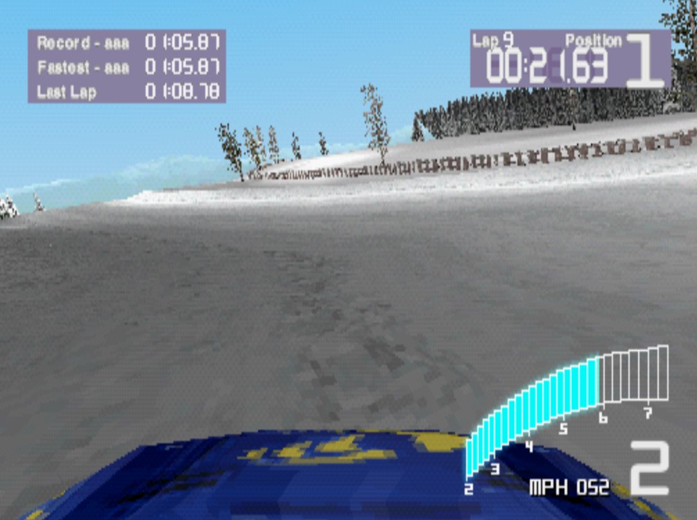 #SplashWaveRacing
My last run for Colin Mcrae 2.0
ePSXe NTSC
finally shaved it down to a 1:05.87