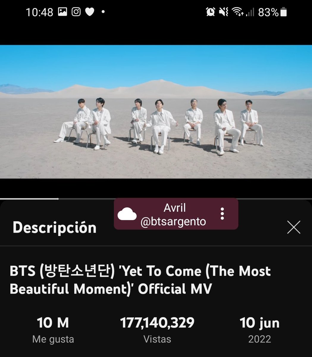 btsargento's tweet photo. — ARMY, SUMENSE AL 'YTC TO 200M' 💜.

• Este proyecto consiste en impulsar el MV "Yet To Come" en YouTube y lograr que alcance las 200 Millones de reproducciones.

- únanse usando los ht;
#YTCTo200M #CuzWeGotFire 
BTS PAVED THE WAY
BTS ARE UNTOUCHABLE https://t.co/MDq02qFHRH