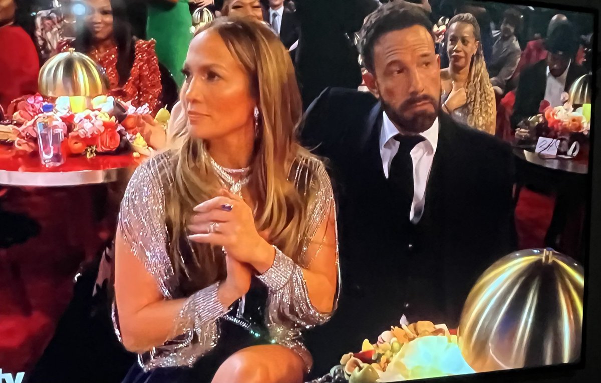TheBiancaT's tweet image. Ben Affleck is every husband dragged to a work thing by his wife #Grammys2023