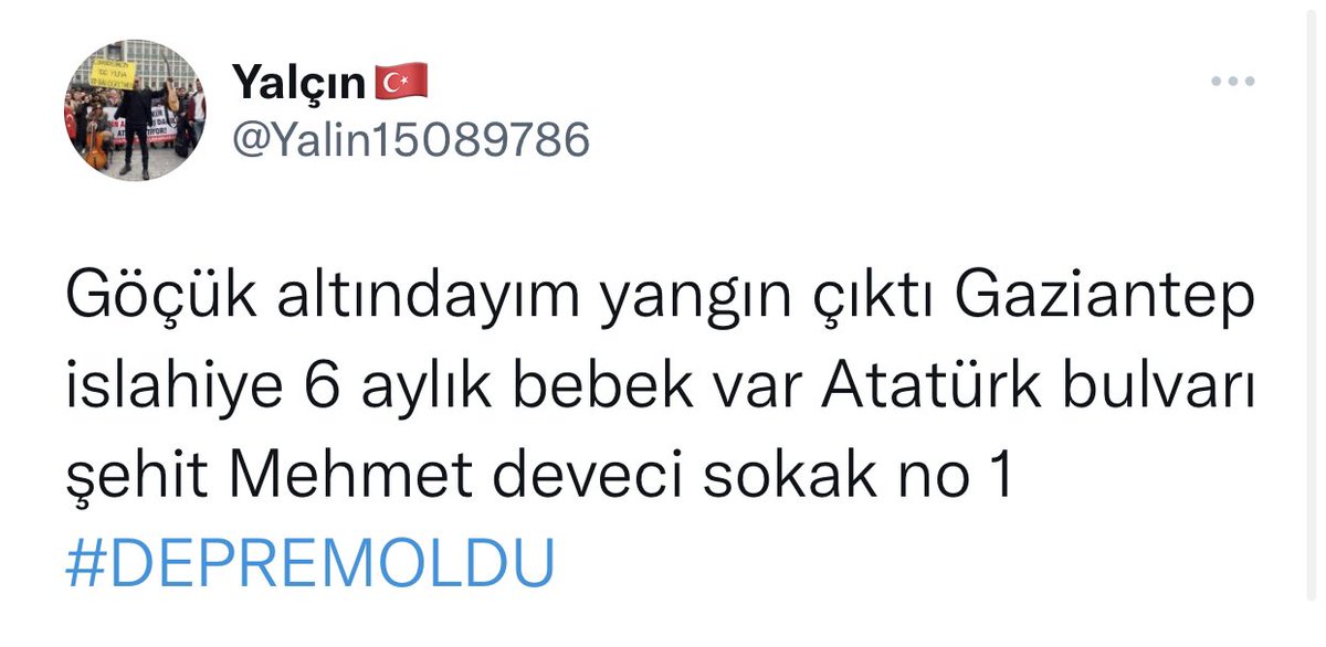 RukiyeSelcuk_'s tweet photo. Geçmiş olsun Türkiyem

#DEPREMOLDU yayalım arkadaşlar
#SonDakika #İstanbul  #Gaziantep #Hatay #Kahramanmaras https://t.co/1C9rIXU1Qp