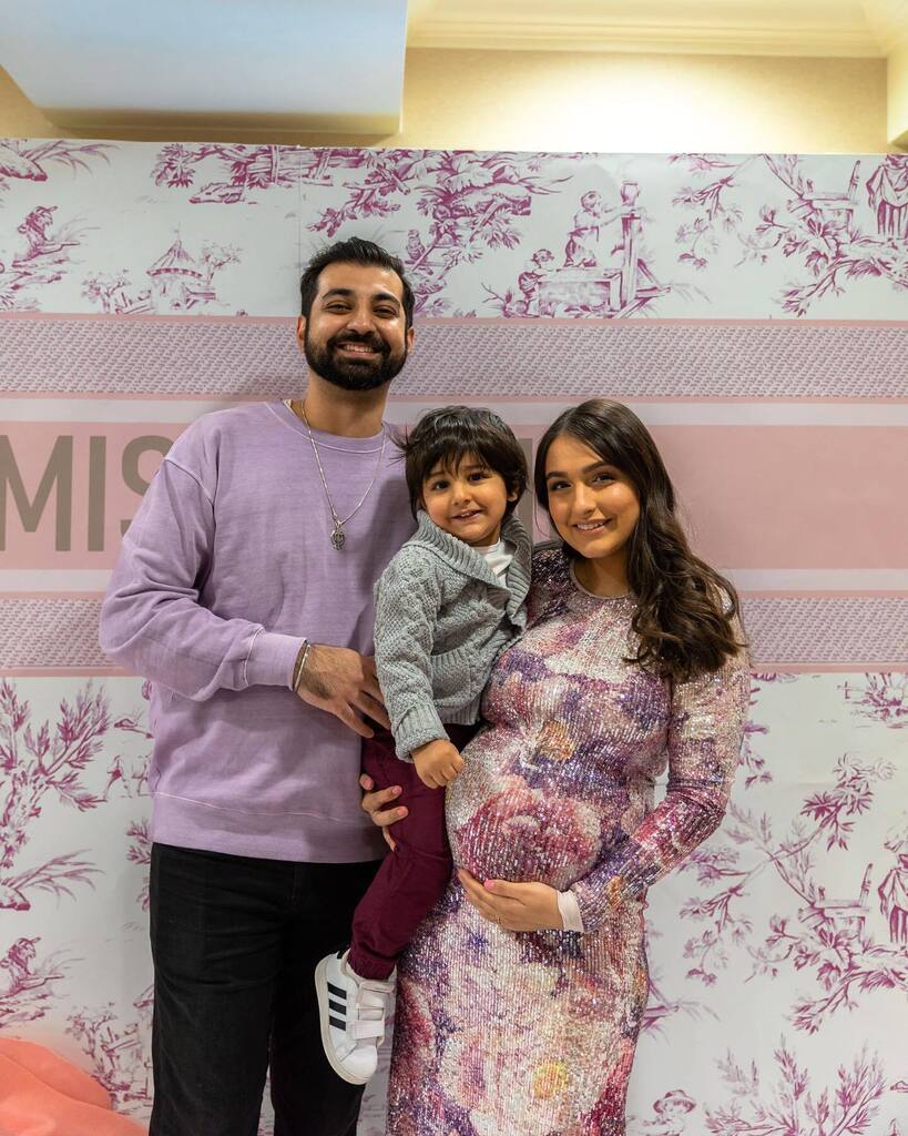 Some family pictures from yesterday’s baby shower 💕💕 Such a dream!! It was dior inspired and @joteamann &amp; @prashe did the whole thing! It was so special because I didn’t have a baby shower when pregnant with Kai 🥹 The entire shower was dior inspired … instagr.am/p/CoTaOECuxZn/