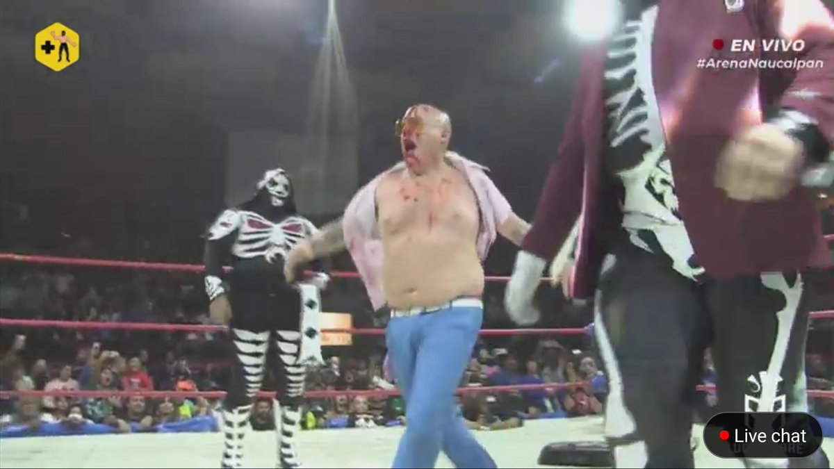 ChirpingBlueJay's tweet image. Oh damned! #JackFancy is hardcore! 😱 #MexicoCity  
 #ArenaNaucalpan #LAPARK @mas_lucha #Wrestling #WrestlingTwitter 
#LuchaLibre #WrestlingCommunity #prowrestling #LosParks @luchalibreonlin #RGRluchalibre @LUCHALIBREIWRG @realJackFancy @laparktapia