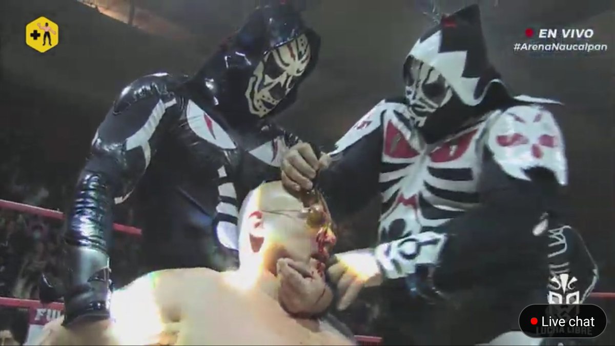 ChirpingBlueJay's tweet image. Oh damned! #JackFancy is hardcore! 😱 #MexicoCity  
 #ArenaNaucalpan #LAPARK @mas_lucha #Wrestling #WrestlingTwitter 
#LuchaLibre #WrestlingCommunity #prowrestling #LosParks @luchalibreonlin #RGRluchalibre @LUCHALIBREIWRG @realJackFancy @laparktapia