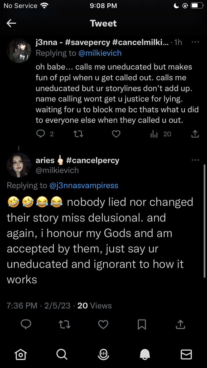 j3nnasvampiress's tweet photo. well i called her out and sis called me names and blocked me 😢 @milkievich #cancelmilkievich #PercyHynesWhite #percyhynes #savepercyhynes #savepercy #allegations #percywhite https://t.co/zBdn9bQkUL