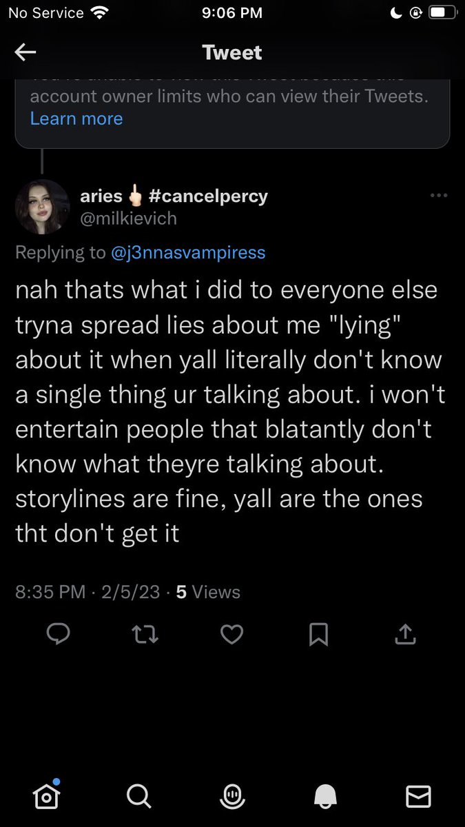 j3nnasvampiress's tweet photo. well i called her out and sis called me names and blocked me 😢 @milkievich #cancelmilkievich #PercyHynesWhite #percyhynes #savepercyhynes #savepercy #allegations #percywhite https://t.co/zBdn9bQkUL