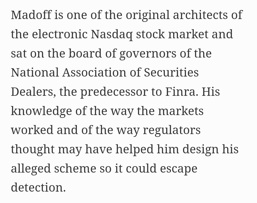 RareDealsHere's tweet photo. 1st slide: Bernie Madoff didn't hold customer accounts, so @FINRA looked at his firm with less scrutiny. 2nd slide: GTS Securities. 3rd slide: Madoff knew how the markets & regulators worked, allowing him insight to design his scheme. 4th slide: @AriGTSX $MMTLP #GTSFraud @SECGov https://t.co/fSmF4qwGmM