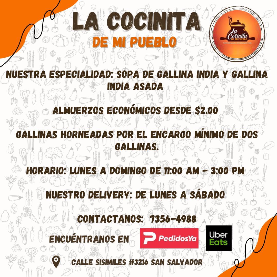 FersPocasangre's tweet photo. Hola banda de sivar les quería dejar el negoció de mi familia, no es por ser de nosotros pero me encula nuestra sopa de gallina 

Nos pueden encontrar en ig y fb, somos La Cocinita de Mi Pueblo

Agradezco sus me gusta y retweet 🥺🤙🏼 https://t.co/vJIUyPL6NI