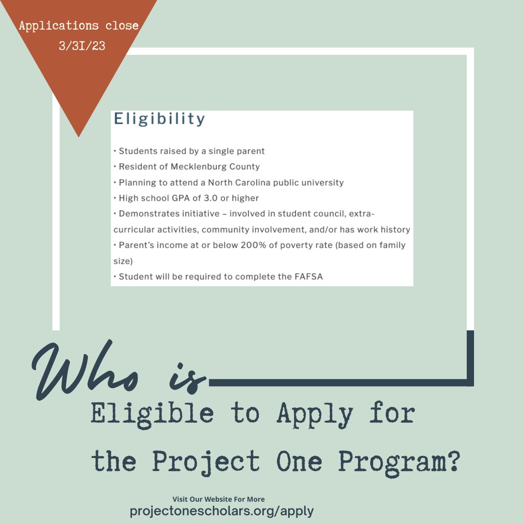Who can apply for a scholarship of up to $25,000, and four years of wrap-around holistic support? Check out our eligibility at the link in bio!