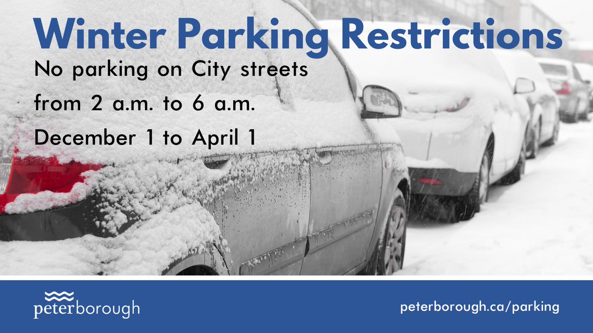 Reminder that there is no parking allowed on City streets between 2 a.m. and 6 a.m.

Please leave room for our crews to plow streets safely and efficiently.