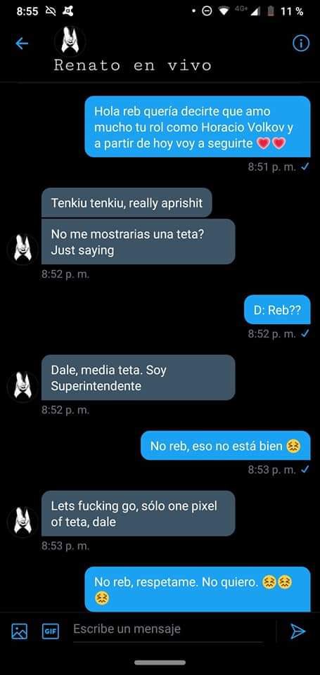 rebcutee's tweet photo. pero nadie va a hablar de estas capturas de reborn???? solo sacan lo q les conviene, cancélenlo a el también, se me cae un ídolo 🙄🙄🙄 https://t.co/W6I68znfax