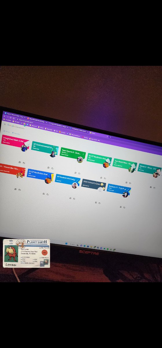 BillyGthelorax's tweet photo. By using my computer for most of my work including school and projects outside of school, I use less paper and affect the environment in a more positive way. doing this also decrease my ecological footprint.  @franklinlorax  #apespop https://t.co/UbdstcOOud