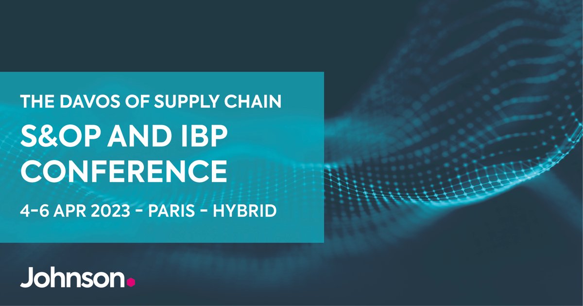Johnsonconf's tweet photo. 📢 La crise a eu un impact direct sur nos entreprises, comment réagir et préparer une réponse préventive ? Rejoignez-nous à la Conférence S&amp;OP et IBP à Paris, du 4 au 6 avril pour discuter des stratégies pour gérer l'incertitude, les chaînes d'approvisionnement perturbées🤝 #SOP https://t.co/vl9nt5PXXV