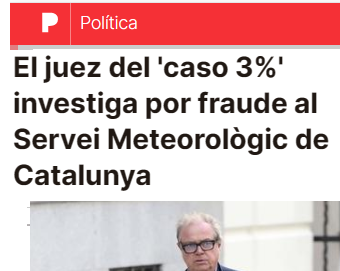 Conseguir que hasta los que te dicen si va a llover o hacer sol estén investigados por corrupción es un hito que no está al alcance de cualquier sitio del mundo.

Enhorabuena al separatismo catalán.

#EspanyaEnsRoba