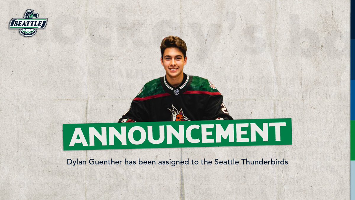 Dylan Guenther has been assigned to the Thunderbirds. 

Details: bit.ly/40uZKwo