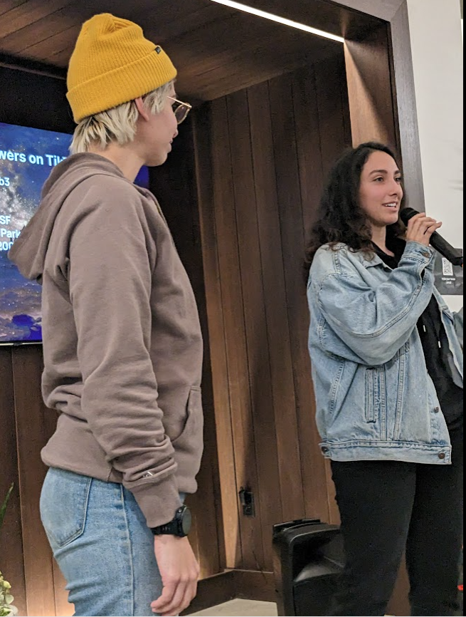 schwentker's tweet photo. .@_finessevanes @niftyclaudia presenting @web3forbasicbs
Media co for all things web3
- created 7 TikToks
- interviewed prospects at creator events & at Dolores Park
- sold $50 in add space
- $200 deal pending
@_buildspace #nws2 https://t.co/RYe7x3rYcS