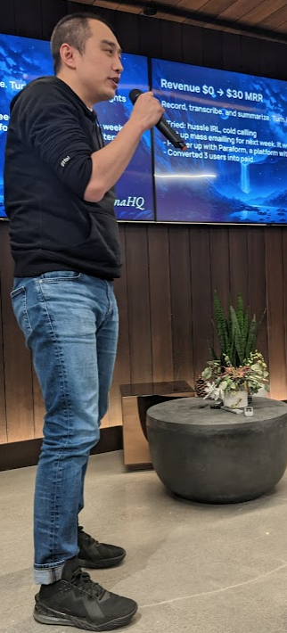 schwentker's tweet photo. .@ethtomato presents https://t.co/MP8jVoIZUN
AI powered assistant that records & summarizes interviews for faster, better quality hiring.
- started partnership with @paraformxyz
- converted 3 users to pay
@_buildspace #nws2 https://t.co/98gymBMcWK