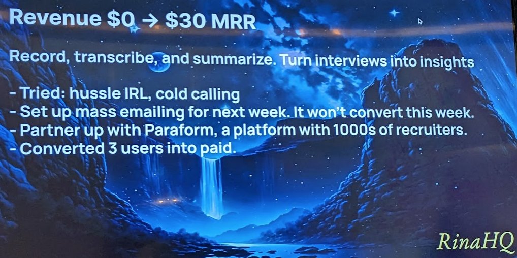 schwentker's tweet photo. .@ethtomato presents https://t.co/MP8jVoIZUN
AI powered assistant that records & summarizes interviews for faster, better quality hiring.
- started partnership with @paraformxyz
- converted 3 users to pay
@_buildspace #nws2 https://t.co/98gymBMcWK