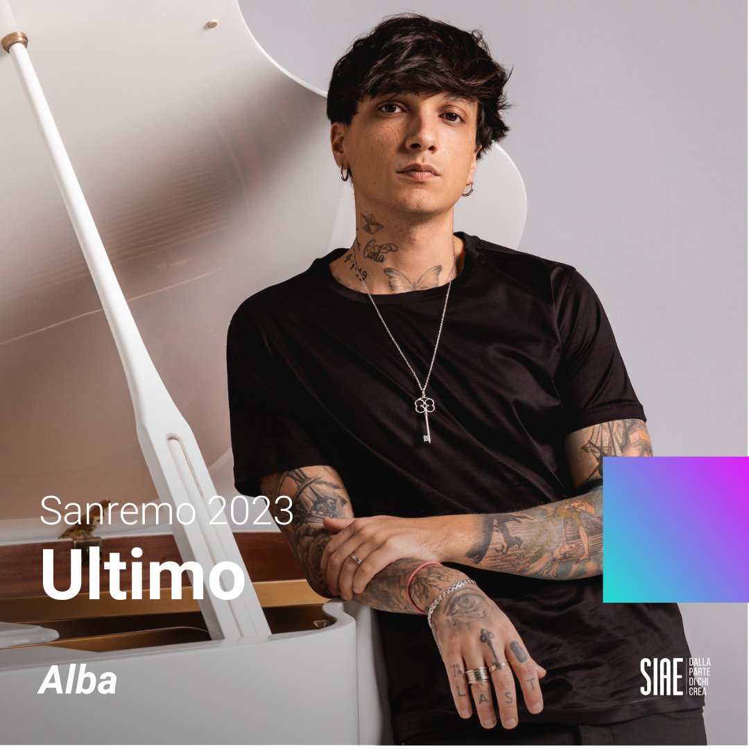 Road to <a href="/SanremoRai/">Festival di Sanremo</a>!
Nomen non omen, <a href="/IlVeroUltimo/">Ultimo</a> con "Alba"🌄
Autore: <a href="/IlVeroUltimo/">Ultimo</a>
Editori: Ultimo Records <a href="/Honiro/">Honiro Label</a>

#Sanremo2023 #CasaSiae2023 #Ultimo