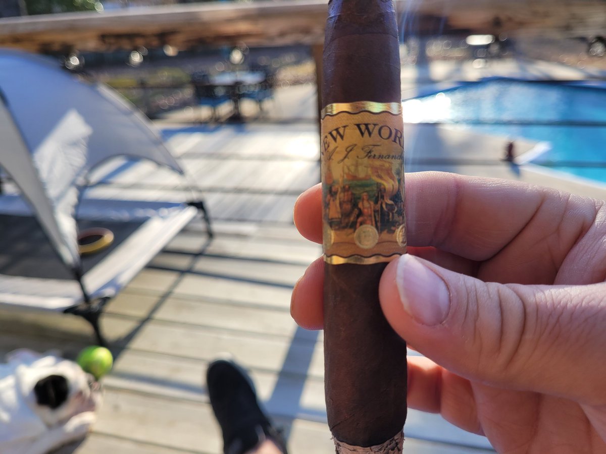 Bryan (@funkysmack) on Twitter photo Me and Rocksy soaking up this long-absent sunshine 🌞😯 Wooooooo!!! Enjoying an <a href="/AJFcigars/">AJF Cigar Co. ★ Portfolio ★</a> New World Dorado (thanks for the inspiration <a href="/ChacocII/">Taterballs</a> !). 🪙💨 Me and Rocksy soaking up this long-absent sunshine 🌞😯 Wooooooo!!! Enjoying an <a href="/AJFcigars/">AJF Cigar Co. ★ Portfolio ★</a> New World Dorado (thanks for the inspiration <a href="/ChacocII/">Taterballs</a> !). 🪙💨