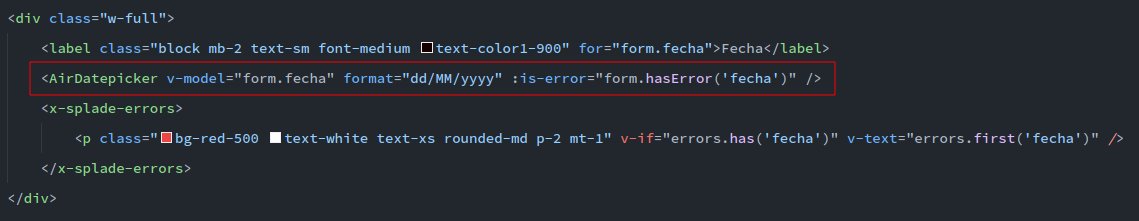 mccarlosen's tweet photo. Acabo de implementar mi propio componente de @vuejs con #AirDatepicker para #LaravelSplade. Es una maravilla poder seguir interactuando con Blade desde un componente de Vue sin tanto embrollo. https://t.co/wXKe3tdn95